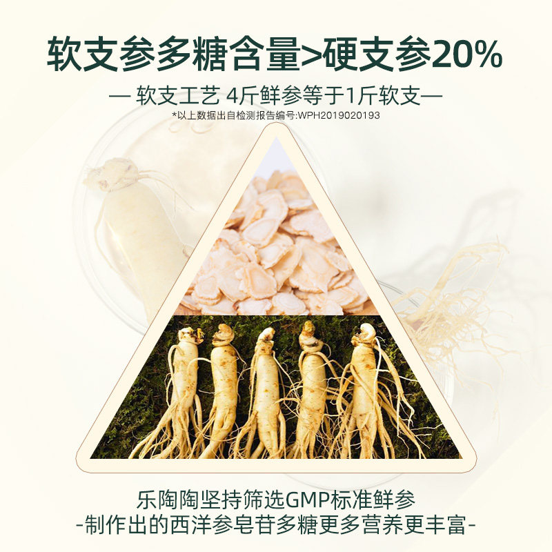 乐陶陶长白山出口级含片花旗参切片 乐陶陶食品西洋参