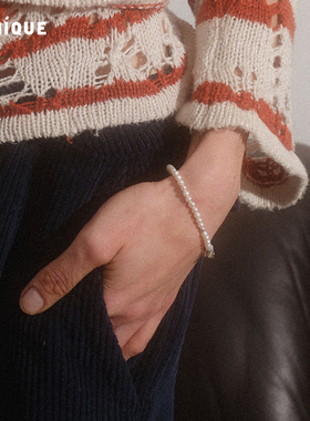 Picnique纯银元宝珍珠手链