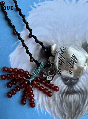 小鸟与果实多宝编绳长项链