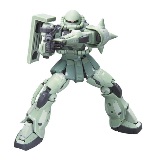 万代 RG 02 夏亚红扎古 04 量产型绿扎古 ZAKU 1/144高达拼装模型 - 图0