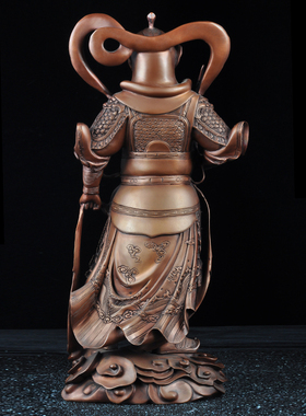 紫铜韦陀菩萨摆件将军大号佛堂