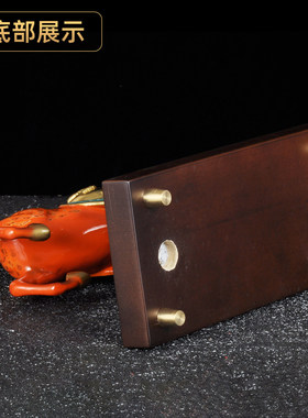 全彩铜钱袋马摆件立马发