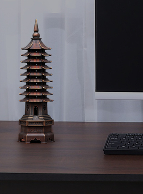 文昌塔书房办公室工艺品桌面装饰