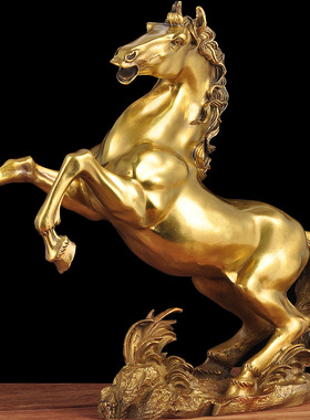 黄铜马到成功家居客厅乔迁礼品