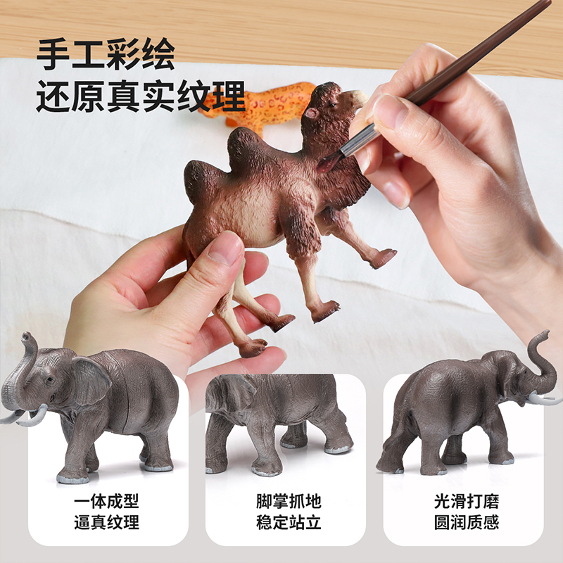 纽仿真动物模型玩具儿童积木农场早教认知家禽益智玩具生日礼物 - 图1