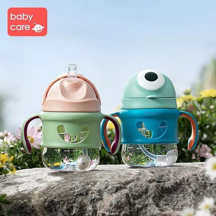 babycare男女婴儿学饮杯小宝宝喝奶喝水杯儿童吸管鸭嘴杯两用水壶,淘宝优惠券,粉丝福利购,淘宝优惠卷