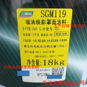 三棵树墙清外墙真石漆水包砂水性罩面漆质感漆墙面透明光油保护漆