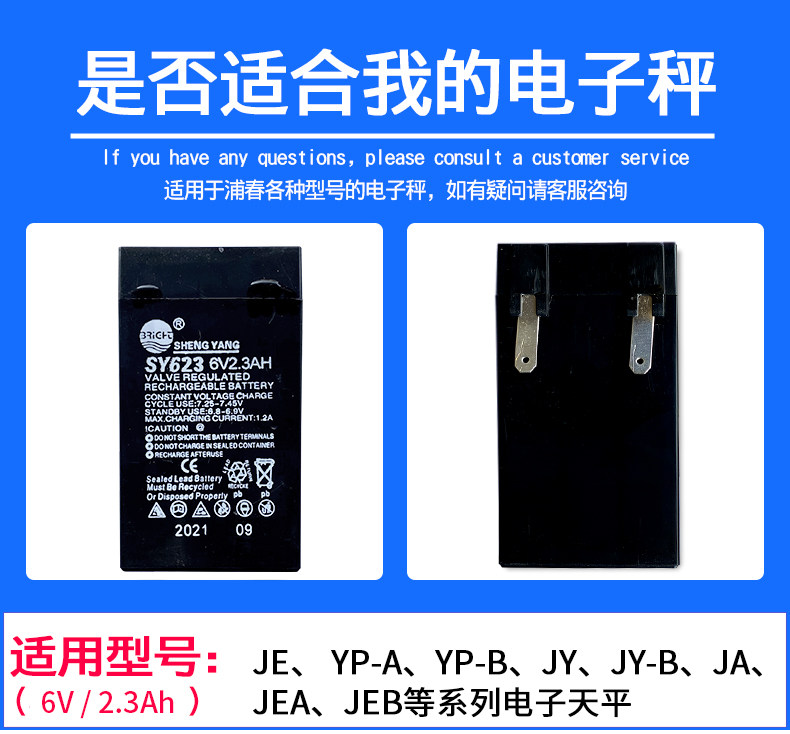 原装浦春电子称台秤免维护可充电电池电子秤电子天平秤专用电池,淘宝优惠券,粉丝福利购,淘宝优惠卷