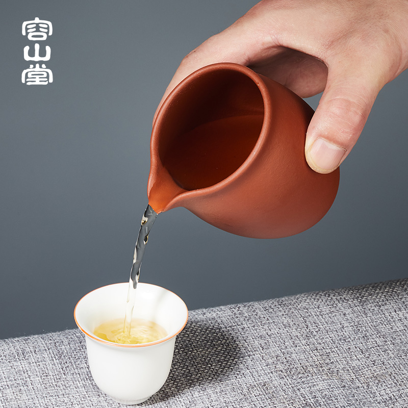 容山堂宜兴紫砂公道杯加厚耐热分茶器茶漏套装分茶杯公杯功夫茶具-图3