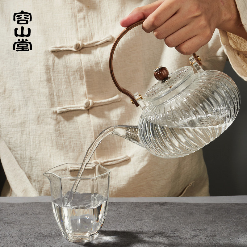 容山堂电器电全玻璃保温加热热水壶 容山堂电热水壶