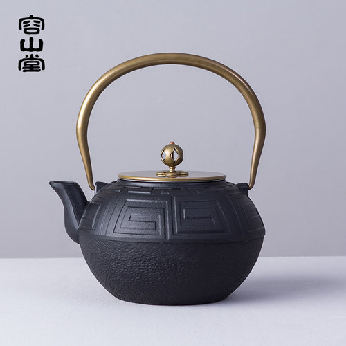容山堂苏韵 大号生铁壶 铸铁茶壶烧水壶煮茶铜壶盖礼品礼物 - 图1