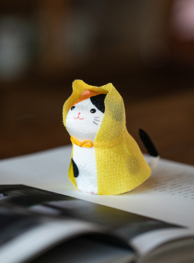 同合日本进口可爱猫咪摆件日式生日祝福礼物摆件车载摆件情人节