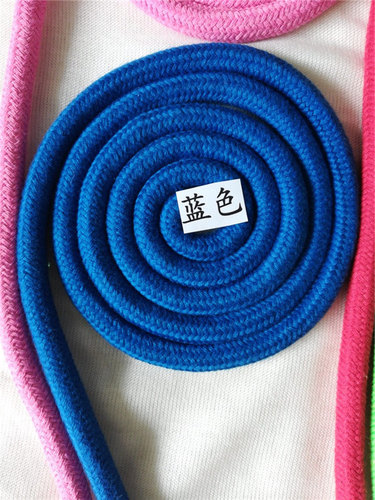 艺术体操绳韵律训练绳体操五项比赛用绳 棉麻材质2.5米 3米可定制 - 图2