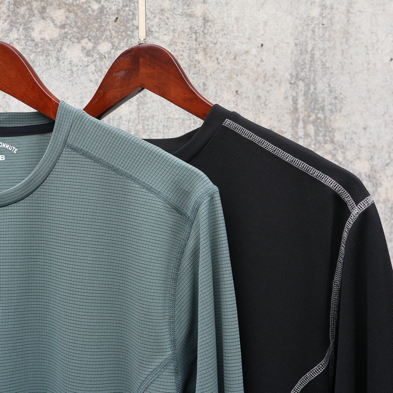 polartec power dry 吸水排汗方格透气速干弹力运动徒步男长袖T恤,淘宝优惠券,粉丝福利购,淘宝优惠卷