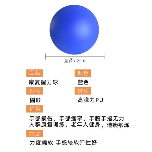 透析握力球康复训练手老人五指分指力量锻炼解压球恢复手捏球 - 图1