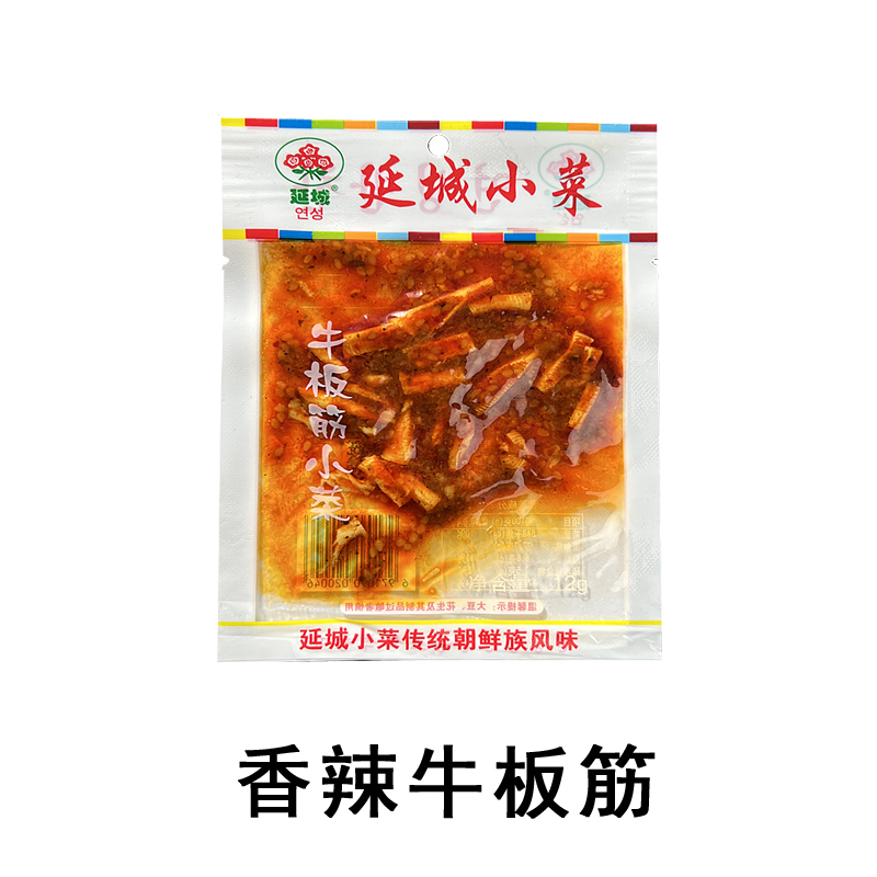 延城小菜 牛板筋 延边朝鲜族特产延吉拌香辣牛筋条湿儿时即食熟食 - 图0