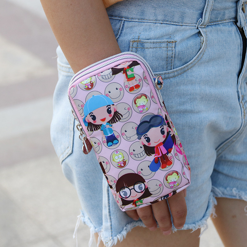 新款放手机包迷你小包包斜挎女夏手机袋零钱布袋挂脖款防水手机包 - 图2