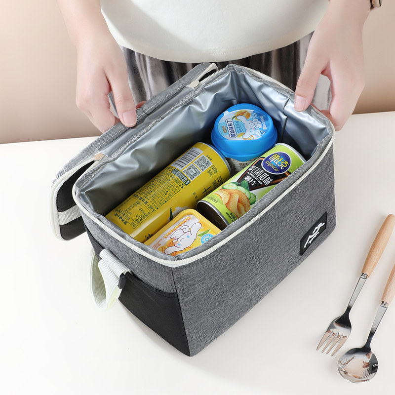新款保温包铝箔防污户外野餐露营食物保鲜包上班午餐饭盒袋便当包 - 图1