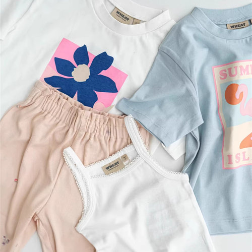 Wheat26春夏新款婴儿小宝宝男女童吊带短袖包屁裙背带连体衣哈衣 - 图3