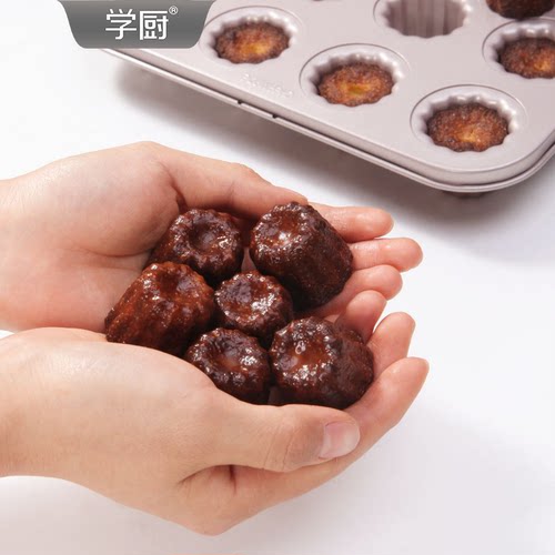 chefmade学厨12连杯迷你可丽露模具不沾小号天使蛋糕家用烘焙模具 - 图2