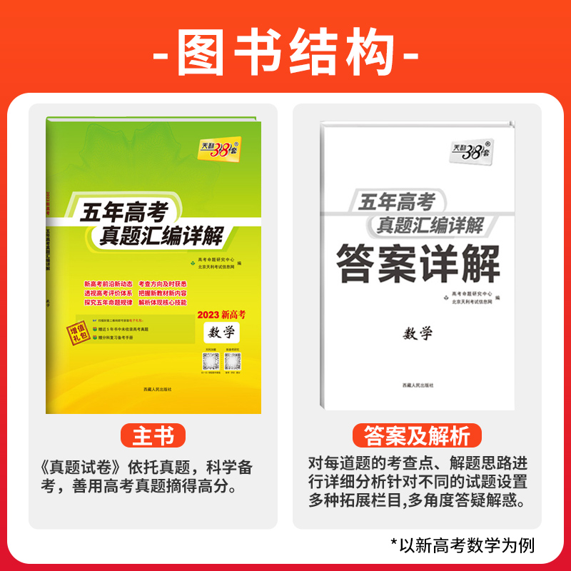 2024新版天利38套数学语文英语物理化学生物地理历史政治新高考全国卷天利三十八套五年高考真题汇编详解试卷高中高二高三复习卷子 - 图1