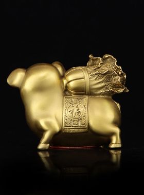 铜猪摆件招财生肖猪百财福猪金猪