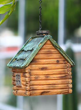 鹦鹉户外鸟屋鸟窝挂窝树脂摆件