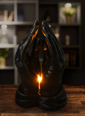 新品双手祈祷树脂摆件创意家居工艺品摆件抽象客厅创意装饰品