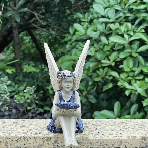 Новая садовая украшение подсолнечники сказочные ремесла Fairy Girl Fairy Bird Fitting Device Swing Decoration