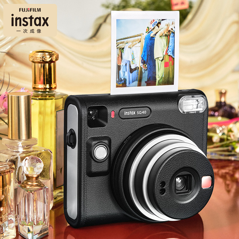 富士instax SQUARE SQ40拍立得相机含相纸一次成像自拍傻瓜照相机