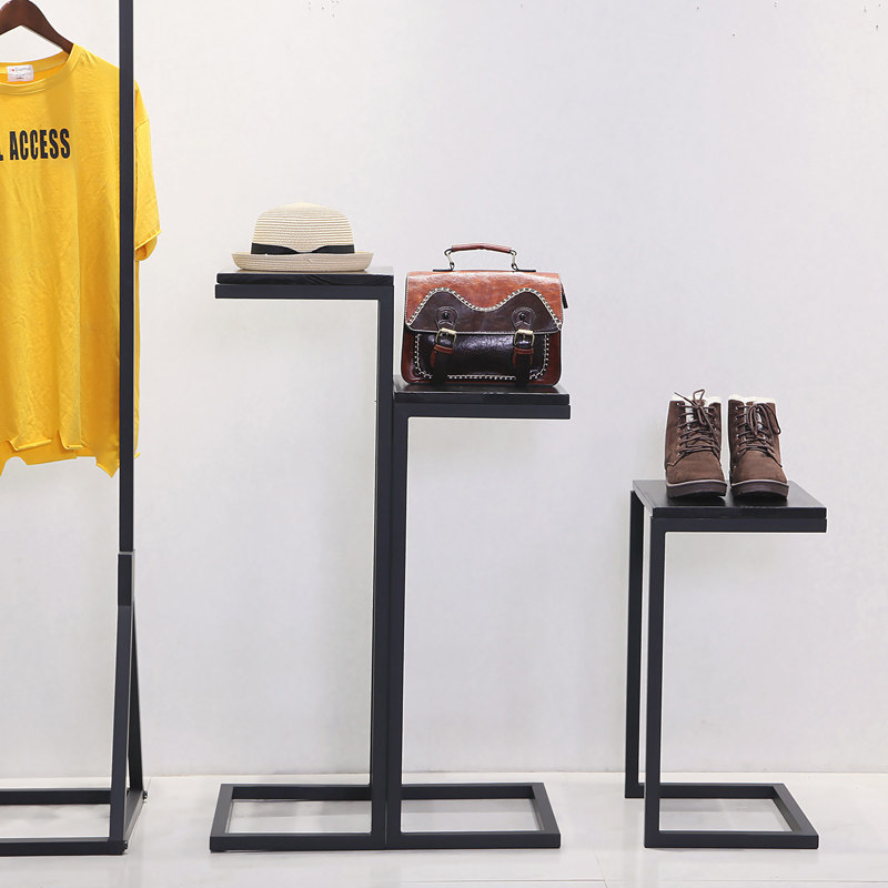 铁艺展示架包包架橱窗设计摆设置物柜架包邮复古服装店鞋帽流水台,淘宝优惠券,粉丝福利购,淘宝优惠卷