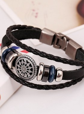 alloy pu men bracelet women chain jewelry 2017