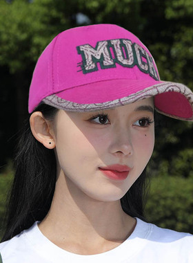 棒球帽女韩版百搭防晒帽硬顶可调节鸭舌帽秋ins新款显脸小春秋季