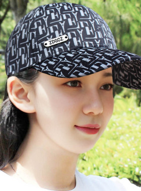 帽子女春秋季洋气百搭鸭舌帽2025新款可调节棒球帽户外防晒遮阳帽