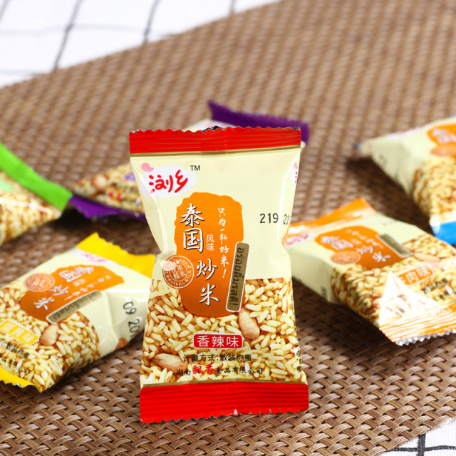 Liuxiang fried rice 500g snack food puffed rice crispy rice
