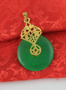 金满多女性黄铜平安扣