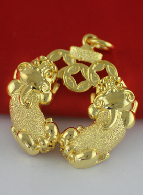 女毛衣链吊坠男士土豪貔貅龙牌