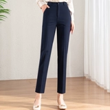 Костюм, весенние осенние штаны для отдыха, свободный прямой крой