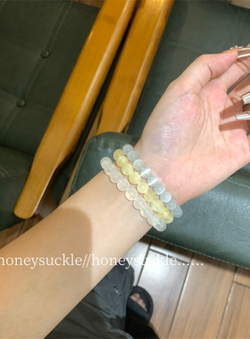 忍冬HONEYSUCKLE 原创自制款 少女心甜美叠戴手串 小众清冷风手链