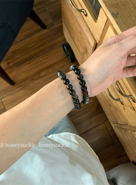 忍冬Honeysuckle 原创设计新中式天然石串珠手链女小众情侣款手串