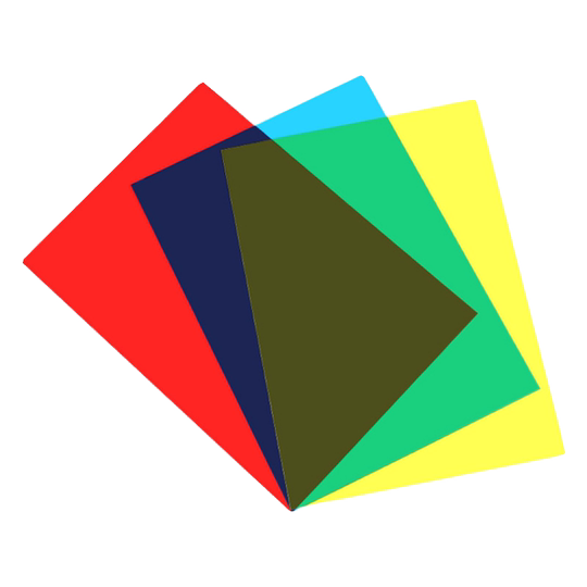 Papel plástico translúcido colorido de jardín de infantes de celofán de colores