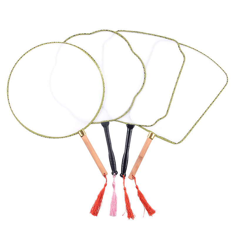 diy空白团扇手绘圆扇古风宫廷扇儿童手工绘画涂鸦圆形扇子材料包,淘宝优惠券,粉丝福利购,淘宝优惠卷