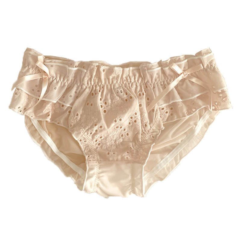 森日和叶纯欲蕾丝网纱内裤女生2025新款甜美风夏季薄款女士三角裤,淘宝优惠券,粉丝福利购,淘宝优惠卷