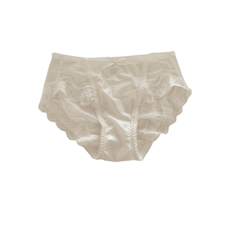 森日和叶法式纯欲女士三角裤2025年新款缎面性感网纱蕾丝内裤女生,淘宝优惠券,粉丝福利购,淘宝优惠卷