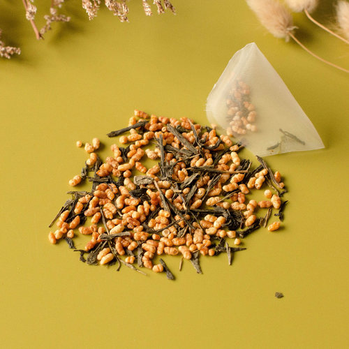 玄米茶日本风味茶包绿茶煎茶糙米茶炒米茶寿司店专用大排档大麦茶 - 图3