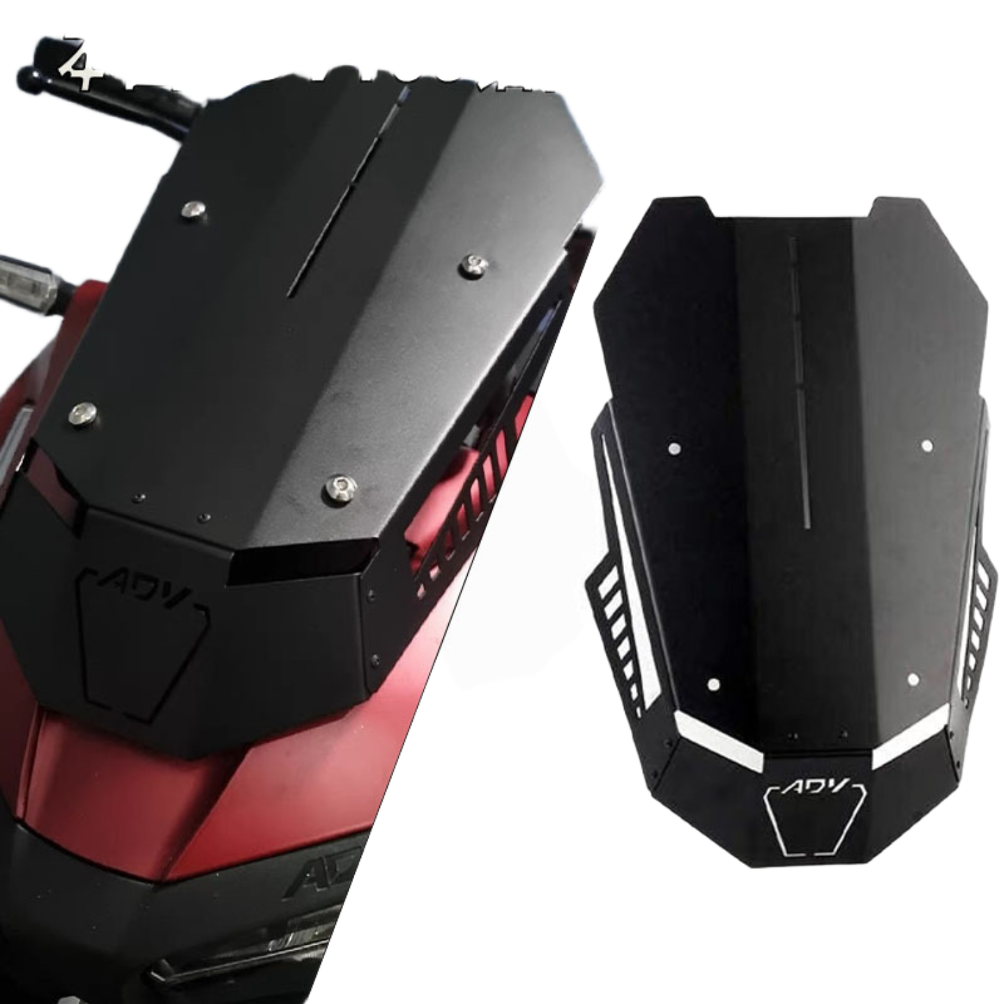 适用于挡风板摩托车改装件铝合金加厚挡风板摩托车前挡风HD,淘宝优惠券,粉丝福利购,淘宝优惠卷