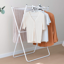 Folding clothes hanger balcony home hanging clothes floor bedroom inner drying clothes hanger small cool hanger rod floating window clotheshorse