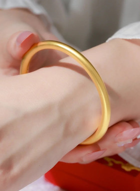 女越南沙金古法传承手镯