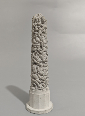 维格兰巨石水泥柱家居装饰艺术摆件鱼缸造景沉水装饰品爬宠造景