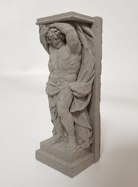 简约希腊阿特拉斯地图集水泥桌面摆件鱼缸造景创意装饰品礼物